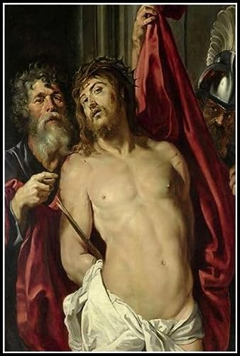 ECCE Homo Painting by Peter Paul Rubens - Pintura por números para adultos, manualidades para decoración de pared del hogar, regalos de cumpleaños, 40 x 50 cm