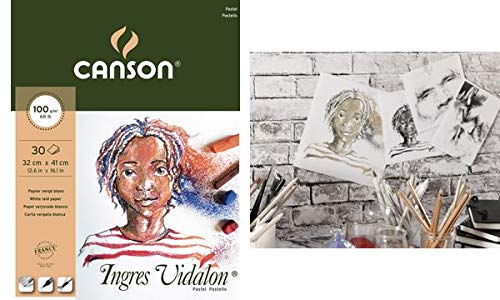 CANSON - CANSON Bloc Papier … Dessin Ingres Vidalon, 240 x 320 mm