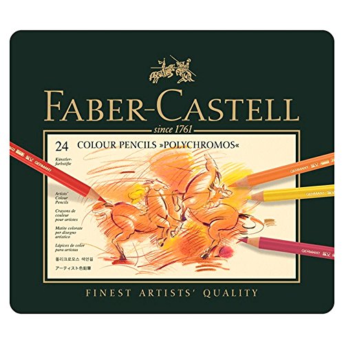 Faber-Castell – Faber-Castell lápices de Color Polychromos, Funda de Metal