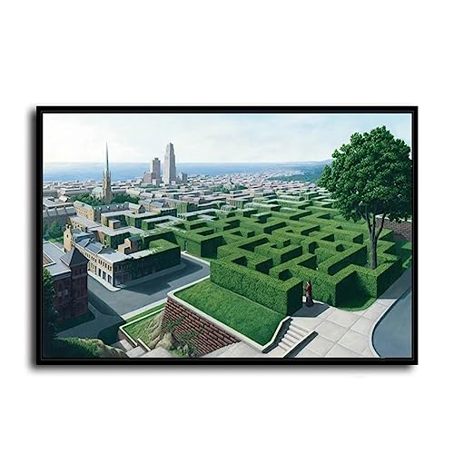 OQOPO Póster de Rob Gonsalves Surrealismo, pintura en lienzo, arte de pared moderno, impresiones de Rob Gonsalves para decoración de sala de estar, imagen de 50 x 70 cm, sin marco