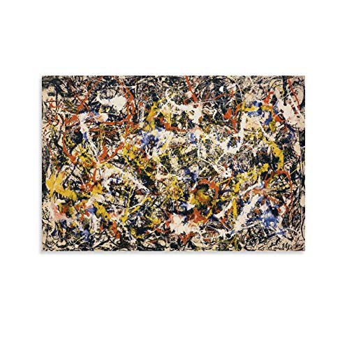 FSJD Póster de la convergencia del pintor Jackson Pollock Abstracto Art Poster Pintura decorativa Lienzo de pared de 30 x 45 cm