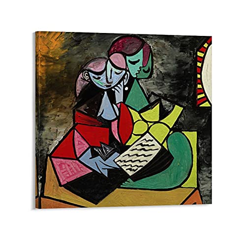Pablo Picasso - Póster abstracto de la lección (50 x 50 cm)
