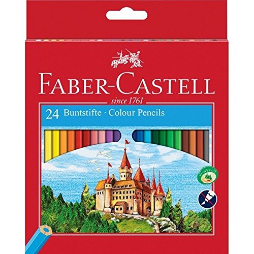 Faber-Castell Fighting Knights 111224 - Lápices de, color es en caja de cartón (24 unidades)
