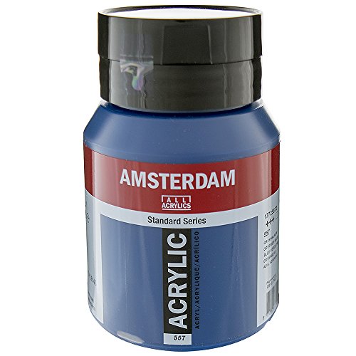 Royal Talens Amsterdam Standard Series Colores Acrílicos Bote 500 ml Azul Verdoso 557 (17725572), 123 ml (Paquete de 1), 500