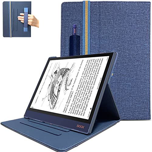 DONGZHU Funda para BOOX Note Air 2 (2021) y BOOX Note Air 2 Plus (2022) Papel Digital, Folio Cover para BOOX Note Air 2 con soporte para bolígrafo (azul profundo)