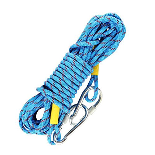 VORCOOL Cuerda de escalada al aire libre 2 metros cuerda de escalada con gancho de acero de 10 cm (color al azar)