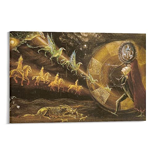 Póster de obra de la artista mexicana Leonora Carrington, arte de la pared, impresiones en lienzo, obras de arte, 30 x 45 cm