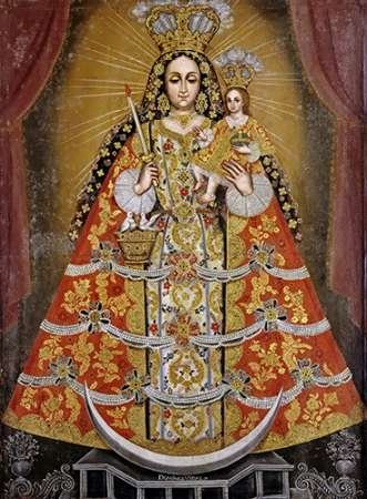 ARTE-LIENZO-estirado-en-BARRAS DE MADERA Nuestra Senora De La Concepcion Vidal Domingo - museo imagen vertical Museo Impresión de bellas artes 23_X_16_in