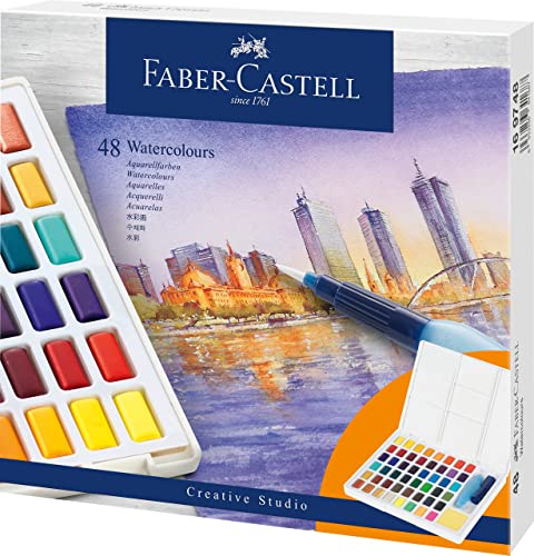 Faber-Castell Pinturas de Acuarela, Multicolor, Juego de 51 piezas