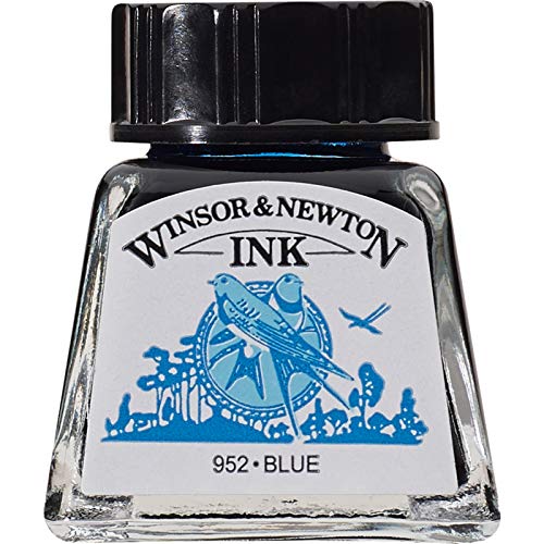 Winsor & Newton Drawing Ink Tinta de Dibujo, Azul (Blue), 14ml