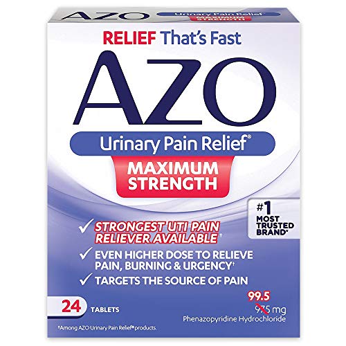 Azo Urinary Pain Relief Max Strength 24 count Tablets by AZO