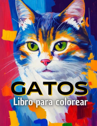Gatos. Libro para colorear: Relájate coloreando 24 adorables gatitos