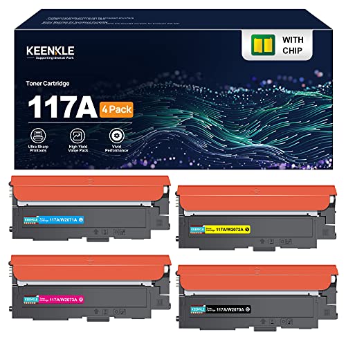 Tóner 117A Color Negro, Magenta, Cian y Amarillo, para Tóner HP Color Laser MFPs 178nwg 179fwg Tóner 178 nwg 179 fwg 179fnw 150a 150nw 178nw, para Tóner HP 117A W2071A W2072A W2073A