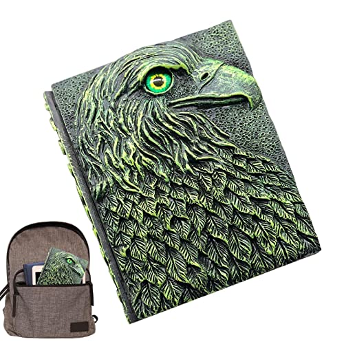 Stronrive Cuaderno Vintage Eagle Repujado - Libro único en relieve de águila | Gran regalo de fantasía de accesorios RPG para DM y jugadores, hombres o mujeres