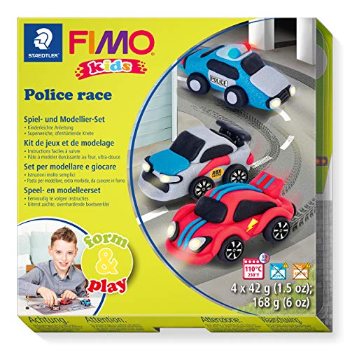 STAEDTLER Fimo Kids form&play 8034 29 LY - Pasta de modelar para horno con accesorios