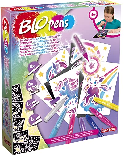 Blopens - Set de actividades Unicornios de purpurina - Lansay