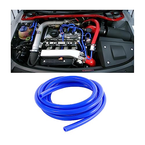 CGEAMDY Tubo De Silicona De Vacío Universal Para Coche, 6mm De Diámetro Interior 3m Alta Temperatura Manguera De Vacío De Silicona, Alto Rendimiento Línea de Tubo de Vacío (Azul)