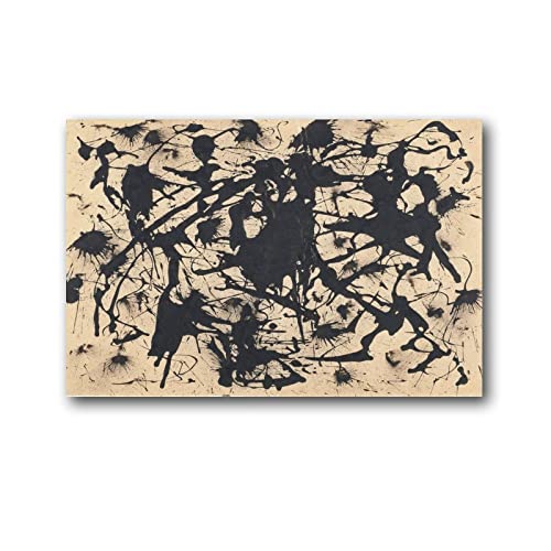 Jackson Pollock - Póster para pintor, pintura abstracta (50 x 75 cm)