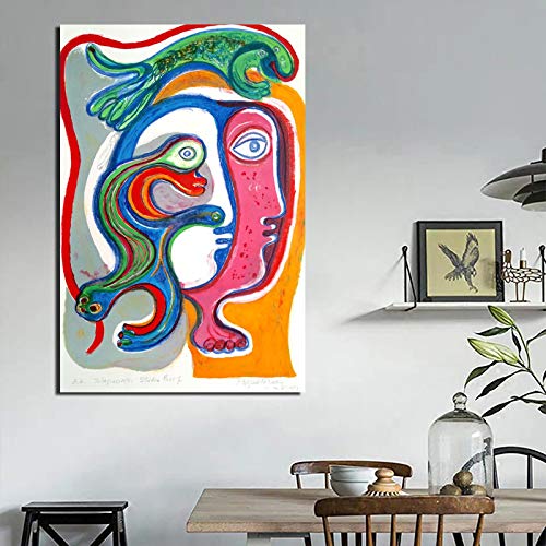 Raquel Forner Pintura abstracta en lienzo Réplica Sala de estar Decoración para el hogar Arte moderno de la pared Pintura al óleo Póster impreso 23.6