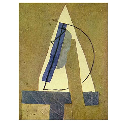 CJJYW Imprimir en Lienzo-Pablo Picasso Impresión Pintura póster Reproducción Decor de Pared Impresión Obras de Arte Pinturas《Cabeza》(40x53cm,15.5x20.5in-Sin Marco)