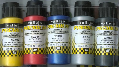 Vallejo premium color Pintura Metalizada (paquete de 5)