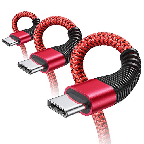 AINOPE Cable USB Tipo C [3 Pack 0.5M+1.2M+2M] Cargador Tipo C Carga Rápida y Sincronización Cable USB C para Samsung S10/S9/S8/Note 10/Note 9, Huawei P30/P20/Mate 20, Xiaomi Redmi Note 7