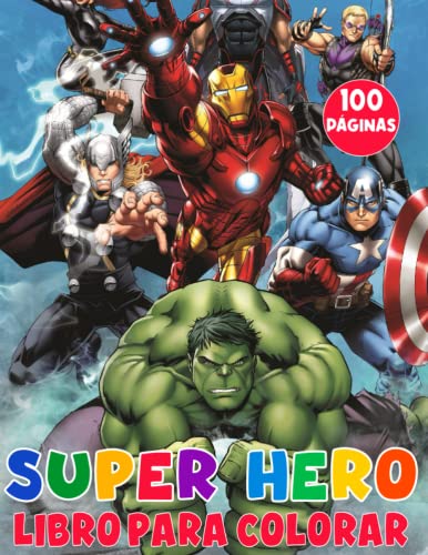 Libro para colorear Superhéroes: Libro para colorear de Superhéroes Con más de 50 dibujos para colorear para todos los aficionados