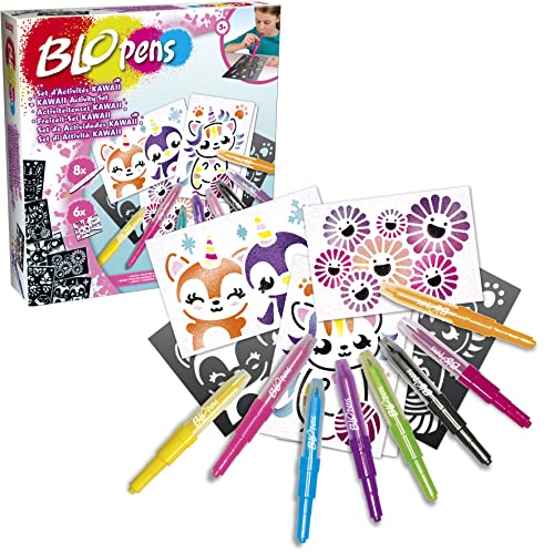 Blopens - Set de actividades Kawaii - Dibujos y colorear - A partir de 5 años - Lansay