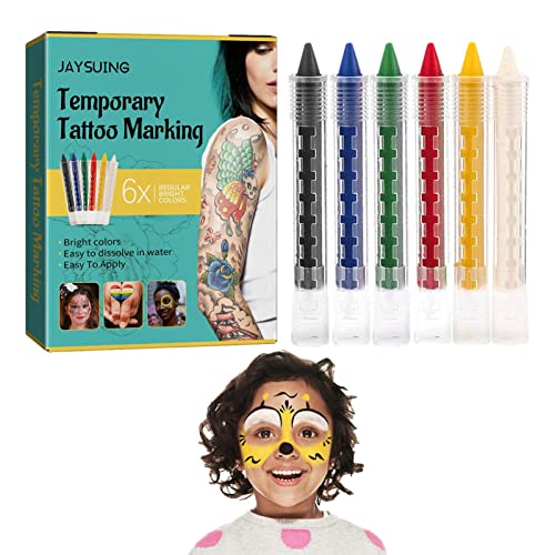 DALIAN 2 bolígrafos para niños | bolígrafos impermeables para niños | Kit de maquillaje lavable para niños, pintura facial y corporal, regalo de cumpleaños, regalos de invitados
