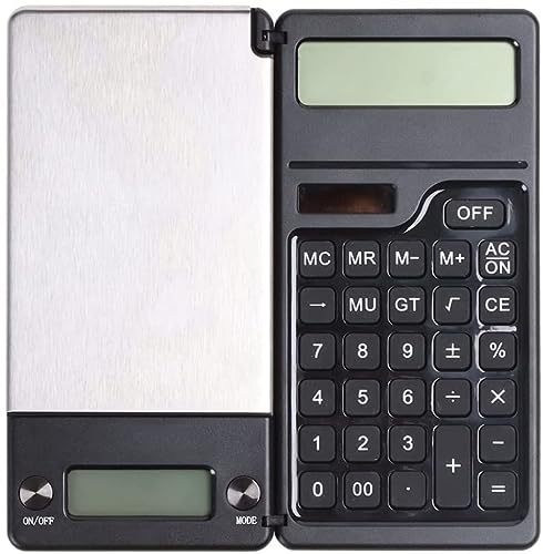 Portable Gadgets Calculadora solar de bolsillo con pequeña escala de peso integrada