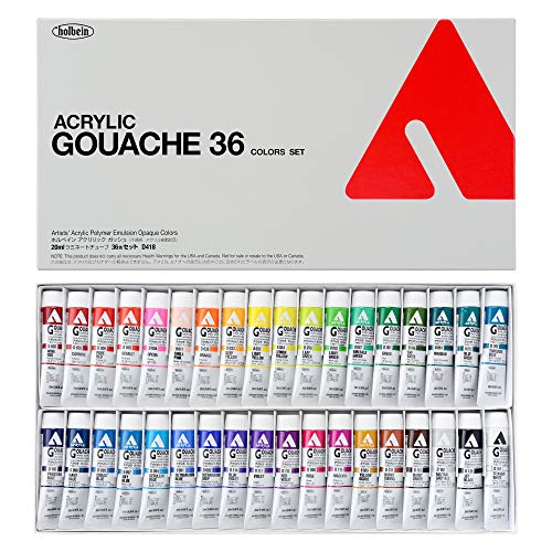 Holbein acrylic la gouache set 36 color set (japan import)