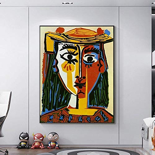 Cuadro en lienzo abstracto Pablo Picasso Cubismo Carteles e impresiones Cuadros Cuadro de arte de pared para la decoración de la pared de la sala de estar 40x50cm Sin marco