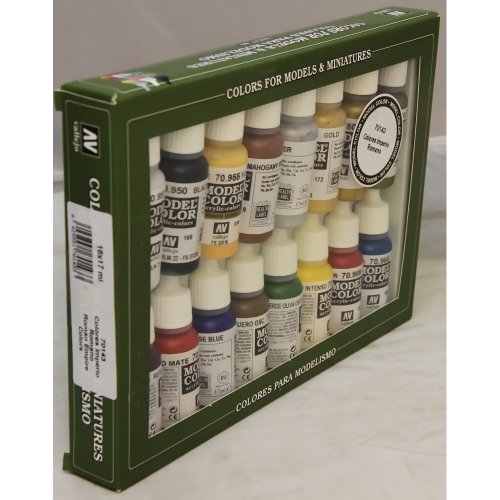 Vallejo 70143 MODEL COLOR SET 16 CO, colores surtido