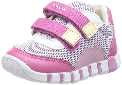 Geox B Iupidoo Girl, First Walker Shoe Bebé-Niñas, Púrpura Fucsia, 24 EU