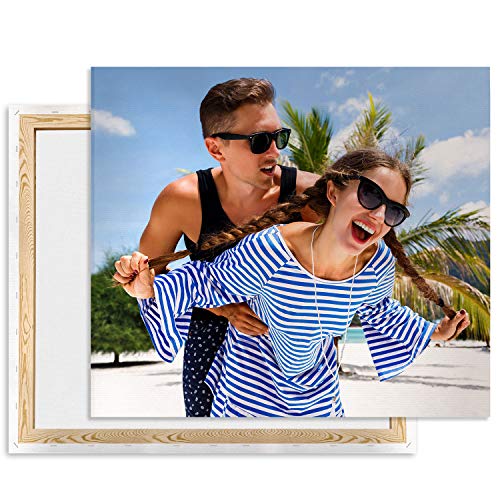 Cuadro Personalizado con Foto 60 x 80cm, Lienzo Personalizado, Impresión en Foto Lienzo sobre Bastidor de 20mm, Personalizalo Online tu Cuadro con la Imagen, Vertical [128]