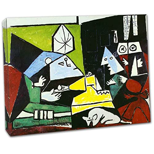 Voghart Pablo Picasso Pintura Arte de la Lona Arte de La Pared Decor Listo para Colgar Cuadros sobre el Lienzo Listo para colgar《Las Meninas》