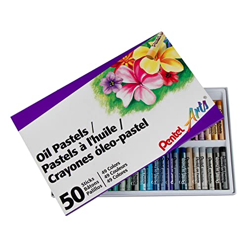 Pentel Oil Pastel 50 / Paquete Surtido Colores - Transparente/Verde