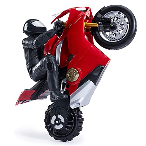 Spin Master Upriser Ducati Panigale V4 S, Moto Radiocontrol En Escala 1:6, Alcanza 20 km/H