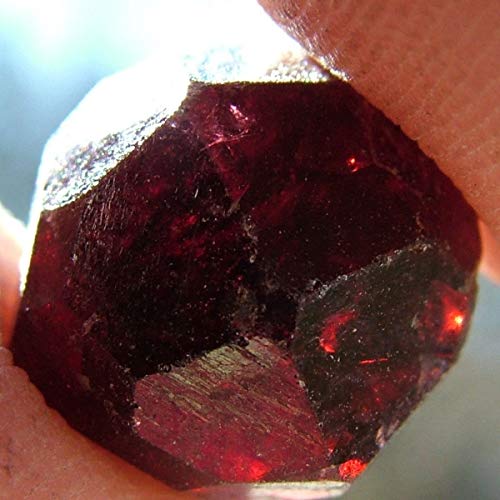 ZZLLFF 1pc Natural Granate Rojo de Cristal de Cuarzo Piedra Jardín Patio Inicio desmagnetización áspero Mineral Specimen Decoración Nueva