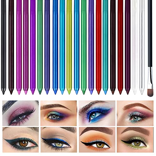 Delineador De Ojos De Colores 20 Sombras De Ojos En Stick LáPiz De Sombra De Ojos Sombra De Ojos En Crema Maquillaje Ojos Kit De Maquillaje De Ojos Profesional Para Mujer Para Cualquier OcasióN