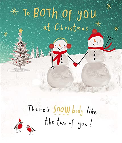 Carlton Cards Tarjeta de felicitaci�n especial especial de Navidad para ambos mu�eco de nieve 670471