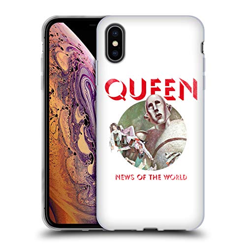 Head Case Designs Licenciado Oficialmente Queen Noticias del Mundo Arte Clave Carcasa de Gel de Silicona Compatible con Apple iPhone XS MAX
