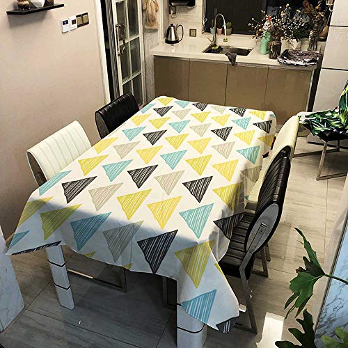 XXDD Mantel de Lino Decorativo a Rayas a Cuadros Rectangular Impermeable para Mesa de Comedor de Boda Mantel de Cocina A14 150x210cm