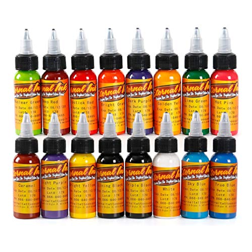 Tinta De Tatuaje, Tattoo Ink 16 Color Set 1 Oz 30ml / Bottle Kit De Pigmento De Maquillaje Permanente Body Paint Color Tattoo Supply Beauty Tools, El Kit del Tatuaje