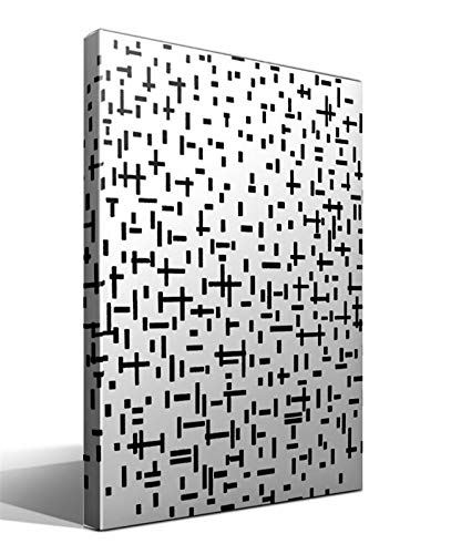 Cuadro Canvas Composición en línea segundo estado de Piet Mondrian