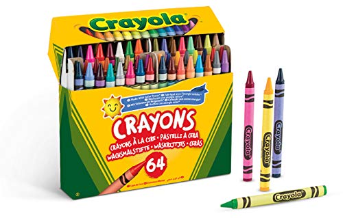 CRAYOLA Set - Multicolor, 14 x 12 cm, 64 Unidad (Paquete de 1)