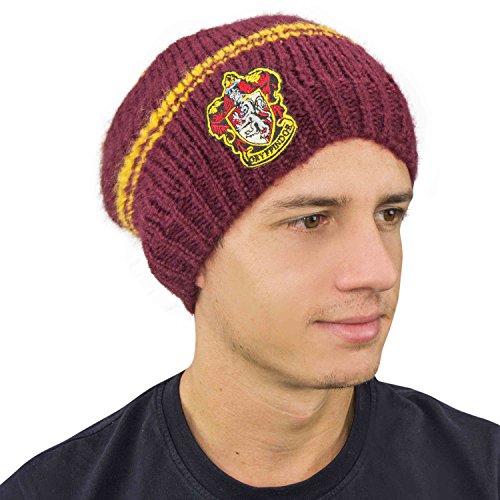 Cinereplicas hpbeancr Harry Potter - Gorro Caído - Licencia Oficial - Casa Gryffindor - Rojo Burdeos