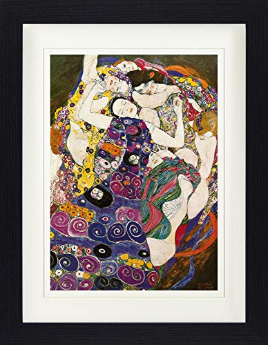 1art1 Gustav Klimt Póster La Virgen, 1912-1913 Cuadro Enmarcado Con Fine Passepartout | Cuadros De Pared | En Un Marco De Imagen 40x30 cm