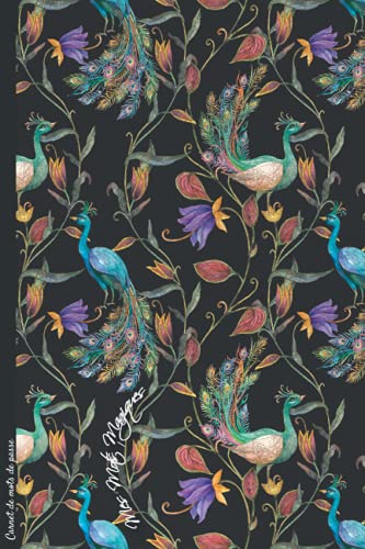 CARNET DE MOTS DE PASSE : MES MOTS MAGIQUES: Carnet discret de répertoire téléphonique et mots de passe | Cahier idéal pour garder ses adresses ... | Couverture oiseaux et motif floral