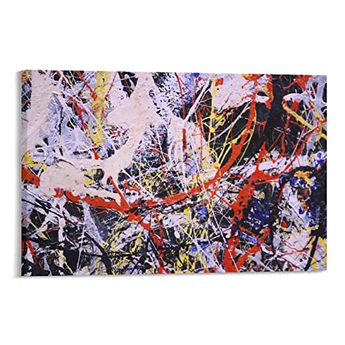 Jackson Pollock - Póster para pintor, pintura de goteo, decoración del hogar, arte de pared, impresión decorativa, 24 x 36 pulgadas (60 x 90 cm)